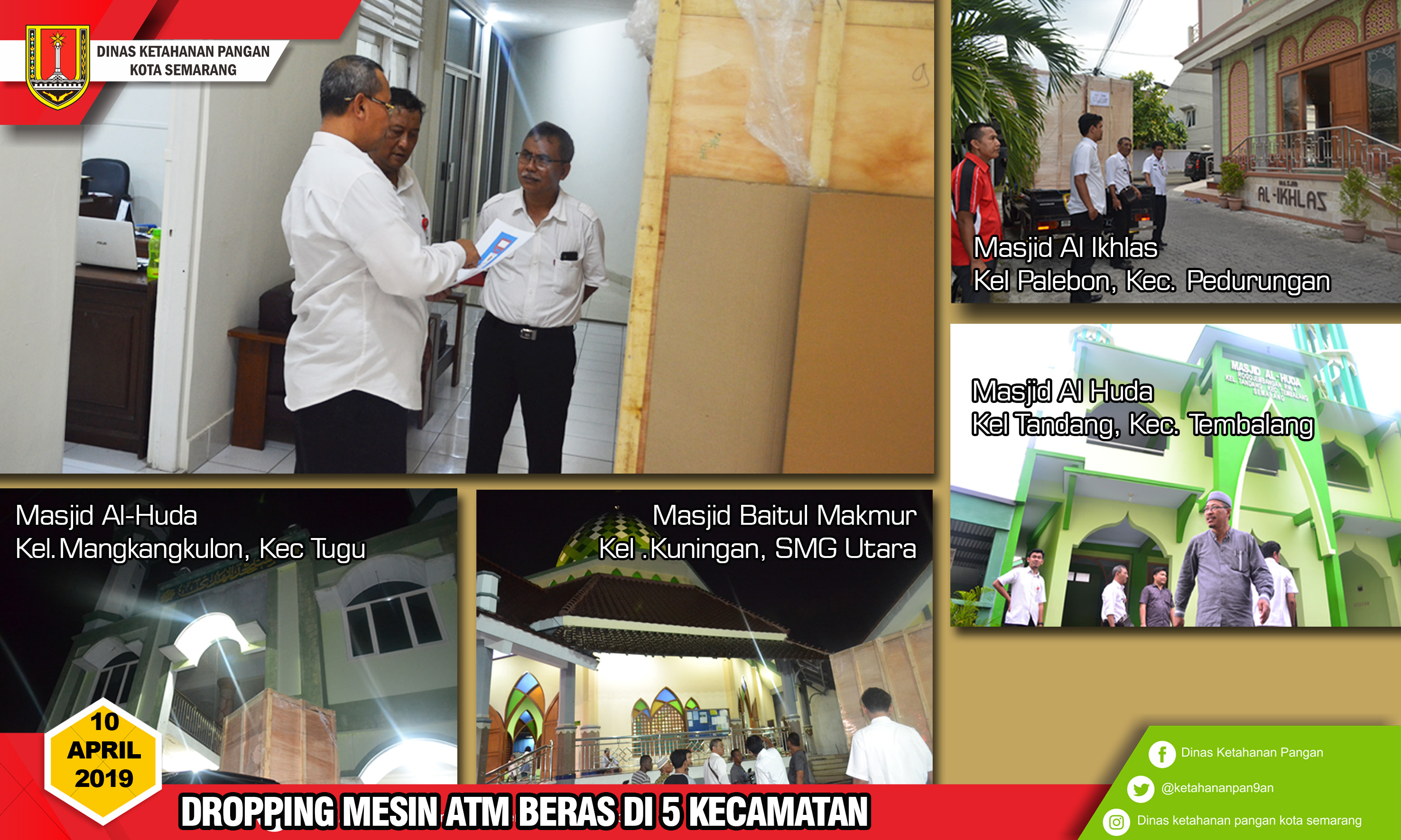 Gambar Dropping Mesin ATM Beras di 5 Kecamatan Kota Semarang Dijadwalkan Launching Menyambut Ramadhan 1440 H